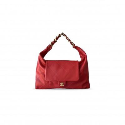 CHANEL MASTER HOBO BAG IN BROWN LEATHER AS5853 (43*33*7cm) CHANEL MASTER HOBO BAG IN BROWN LEATHER AS5853 (43*33*7cm)